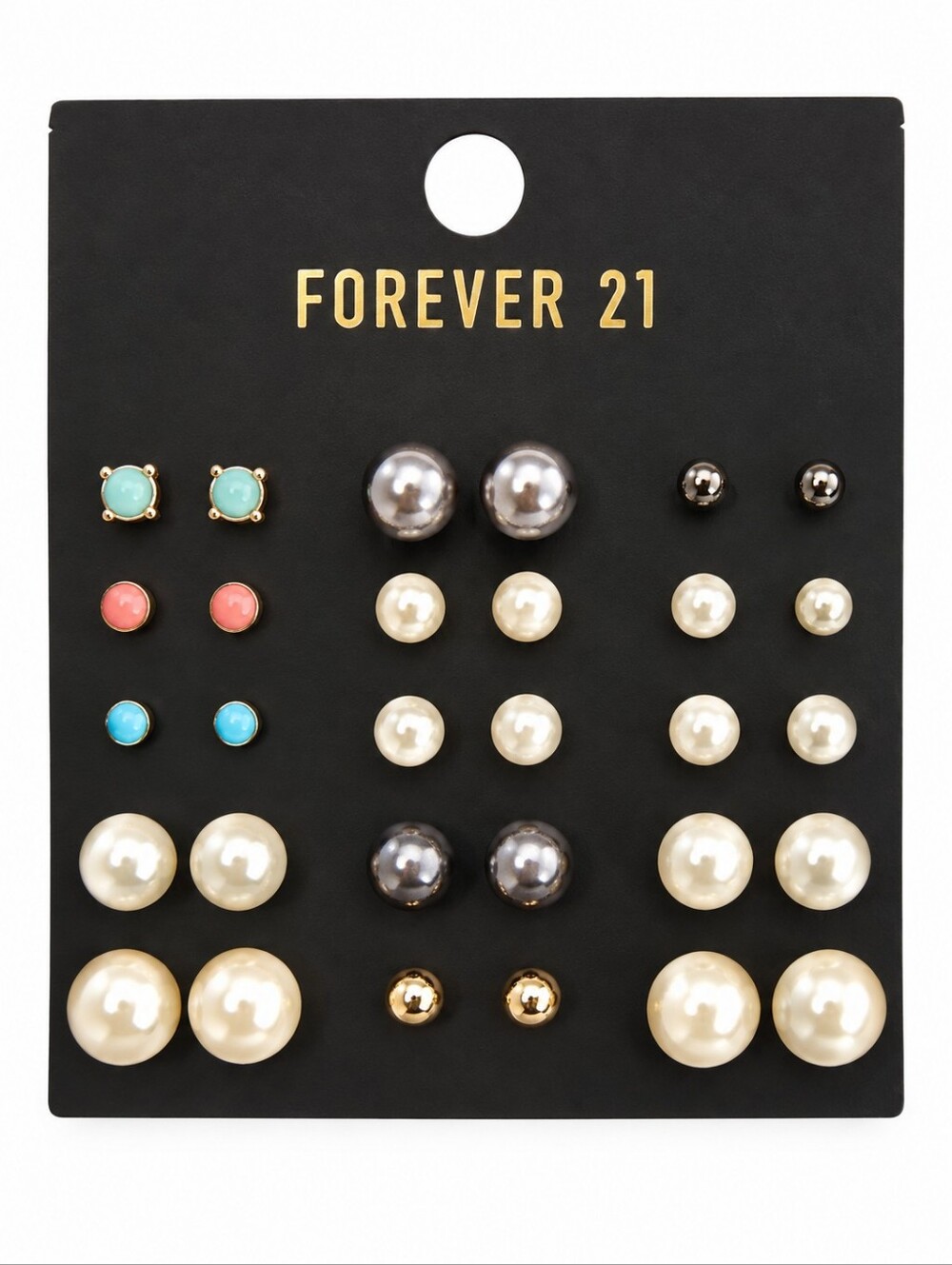 3/$30 FOREVER 21 Pearl Pastel Post Earrings